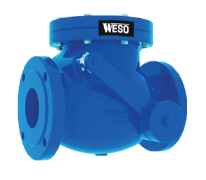 Check valve: Swing type with lever & weight PN16